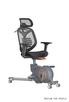 Fitness chair szary