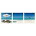 Zegar ścienny - obraz 4MyArt  Słoneczna plaża, 105 x 35cm