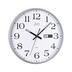 Zegar ścienny z datownikiem JVD, HP671.2 szary