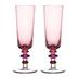 Kieliszki do szampana Sagaform Spectra, 2 sztuki,  różowe 
