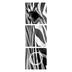 Zegar ścienny - obraz 4MyArt  Zebra, 105 x 35cm