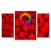 Zegar ścienny - obraz 4MyArt Red Cubes,  95 x 60cm