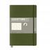 Notatnik Leuchtturm 1917 Paperback B6+ kropki ARMY - ciemny zielony