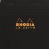 Notes Rhodia Basic Orange & Black Le Carre Nr210 Black - kratka, blok szyty