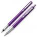 Zestaw prezentowy pióro i długopis Parker Vector fioletowy