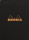 Notes Rhodia Basic Orange & Black Nr16 Black - kratka, blok szyty