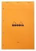 Notes Rhodia Basic Orange & Black Nr20 Orange - kratka, blok szyty, wkład do segregatora