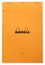 Notes Rhodia Orange & Black Nr120 Orange - kratka, blok szyty , kolorowe kartki