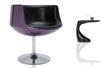 FOTEL CAMERA violet & black PLANETA DESIGN meble designerskie dizajn meble dizajnerskie meble nowoczesne