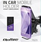Uchwyt samochodowy Qoltec na szybę do smartfona max 6.5''