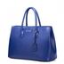 NUCELLE modna skórzana torebka damska Niebieska