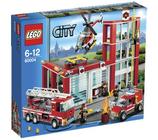 City Remiza strażacka 60004 + Lego City Samochód komendanta straży pożarnej 60001