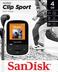 Sandisk CLip Sport Odtwarzacz mp3 4GB, black, microSDHC, Radio FM, color display