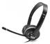 Media-Tech EPSLION - Stereofoniczne słuchawki z mikrofonem, glosniki 40 mm, regulacja      głośności na kablu