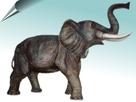 Słoń, naturalnej wielkości / Fiberglass Elephant